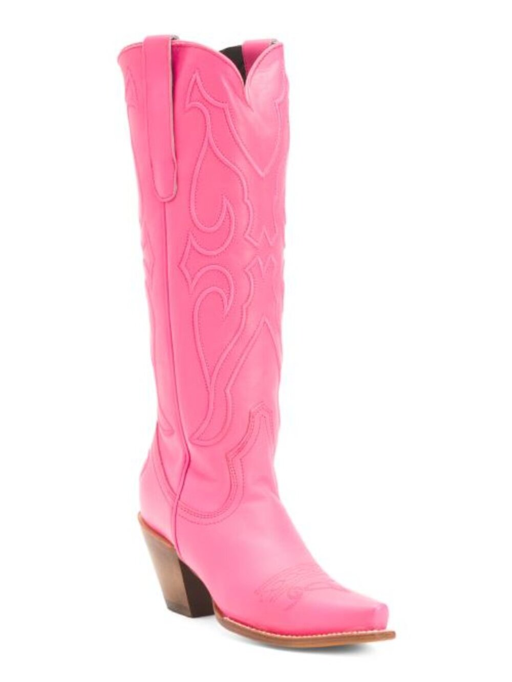 CORRAL BOOTS Made In Mexico Leather Tall Top Matching Stitching And Inlay Boots